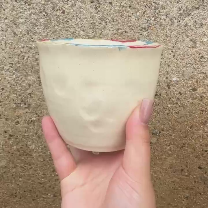 Handcrafted Ceramic Cup from the 2026 World Cup Mascot Series featuring Maple the Moose Canada Edition with rugged exterior texture and rich kiln glaze inside | Artisan pottery by kiln solopottery